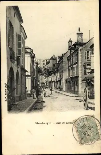 Ak Montargis Loiret, Rue de Loing