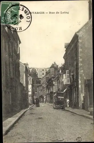 Ak Montargis Loiret, Rue de Loing