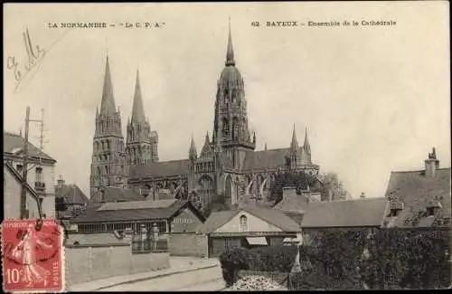 Ak Bayeux Calvados, Cathédrale