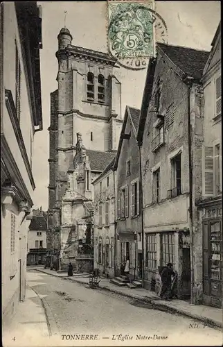 Ak Tonnerre Yonne, L'Eglise Notre Dame