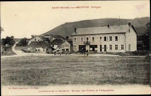 Ak Saint-Michel-sur-Meurthe Vosges, Le Cantre de la Vacherie, Bureau des Postes et Telegraphes