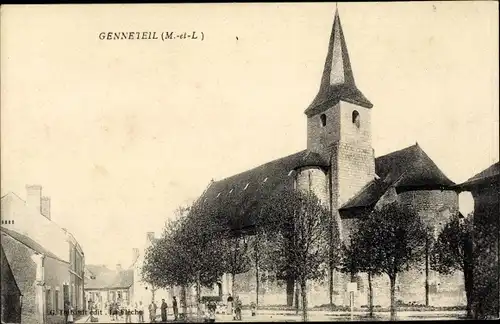 Ak Genneteil Maine et Loire, L'Eglise