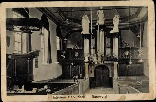 Ak Garnwerd Groningen Niederlande, Interieur Herv. Kerk