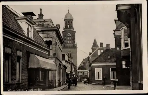 Ak Winschoten Oldambt Groningen Niederlande, Visschersdijk