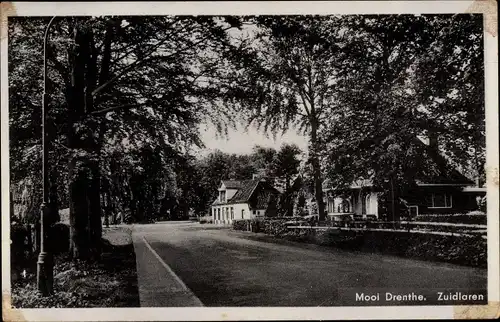 Ak Zuidlaren Drenthe Niederlande, Straßenpartie