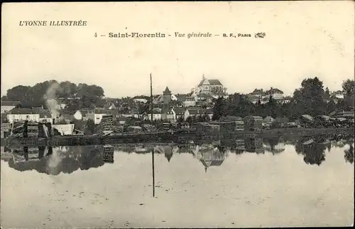 Ak Saint Florentin Yonne, Vue Générale