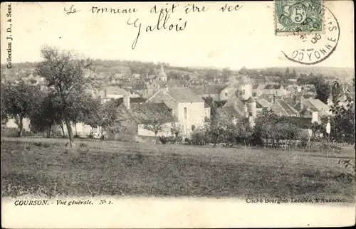 Ak Courson Yonne, Vue Générale