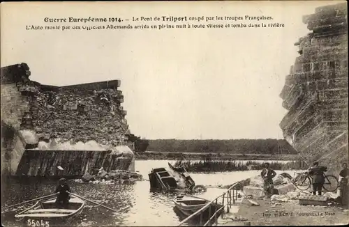 Ak Trilport Seine et Marne, Le Pont