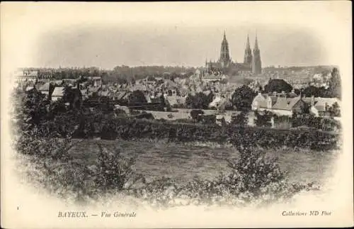 Ak Bayeux Calvados, Vue Générale