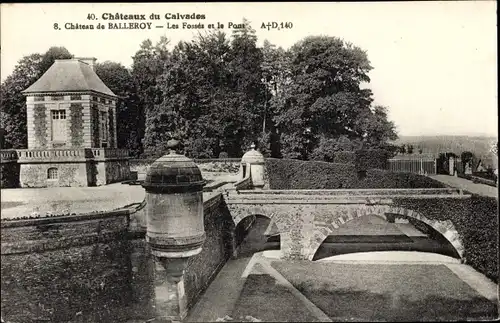 Ak Balleroy Calvados, Fossés et Pont, Chateau