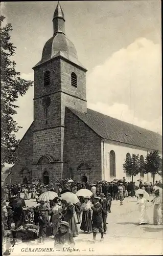 Ak Gérardmer Lothringen Vosges, L'Eglise