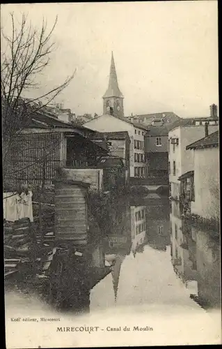 Ak Mirecourt Lothringen Vosges, Canal du Moulin