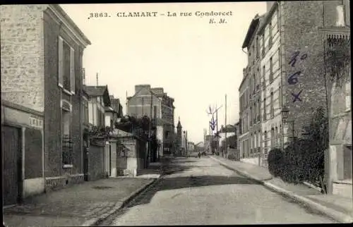 Ak Clamart Hauts de Seine, Rue Condorcet