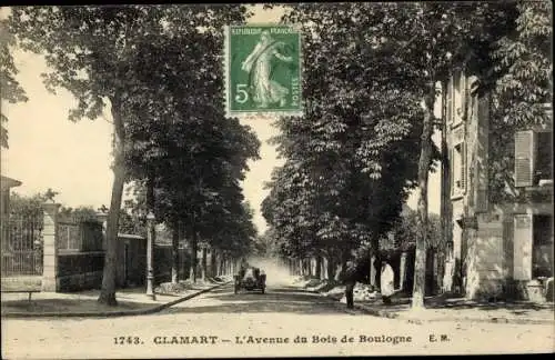 Ak Clamart Hauts de Seine, Avenue du Bois de Boulogne