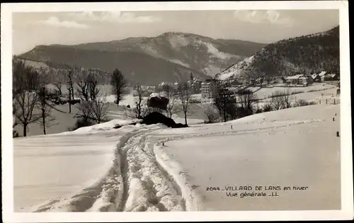 Ak Villard-de-Lans Isère, Vue generale, en hiver