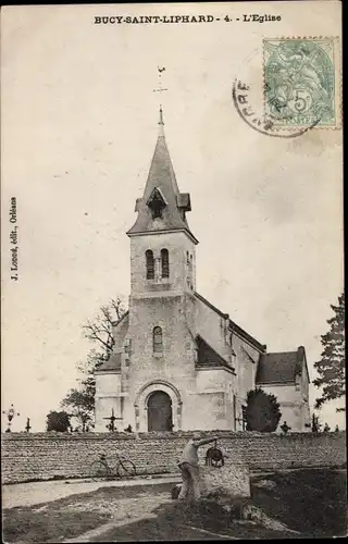 Ak Bucy Saint Liphard Loiret, l´Église