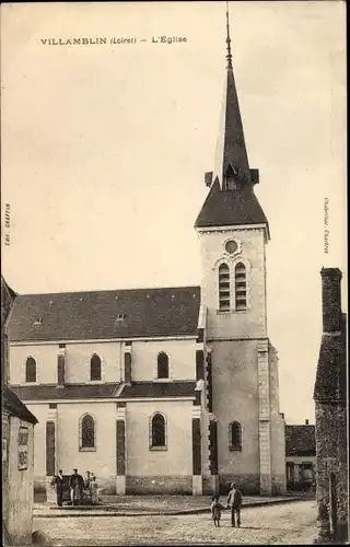 Ak Villamblin Loiret, l´Église