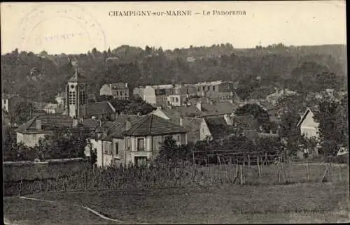 Ak Champigny sur Marne Val de Marne, Le Panorama