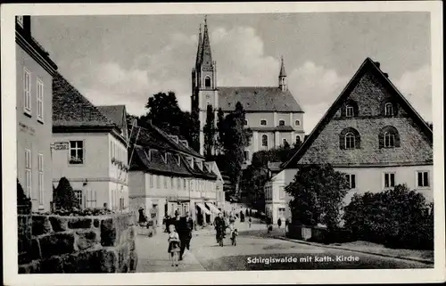 Ak Kirschau Schirgiswalde Sachsen, Katholische Kirche