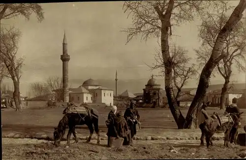 Foto Ak Mazedonien ?, Niš Nisch Serbien ?,  Türken Viertel, Moschee