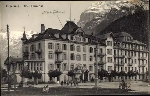 Ak Engelberg Kanton Obwalden Schweiz, Hotel Terminus