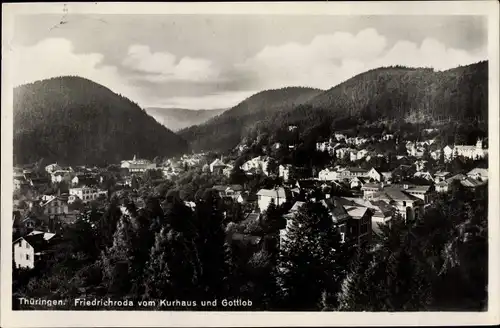 Ak Friedrichroda im Thüringer Wald, Gesamtansicht vom Kurhaus und Gottlob