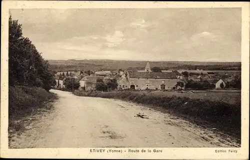 Ak Etivey Yonne, Route de la Gare