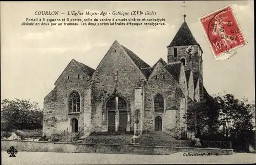 Ak Courlon Yonne, l´Église