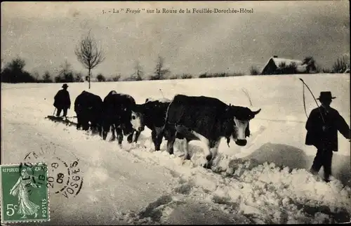 Ak Lothringen Vosges, La Frayle sur la Route de la Feuillee Dorothee Hotel