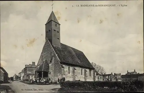 Ak La Madeleine de Nonancourt Eure, l´Eglise