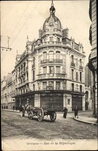 Ak Orléans Loiret, Rue de la République