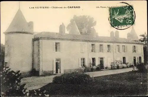 Ak Les Aubiers Nueil-les-Aubiers Deux Sèvres, Château de Cafard