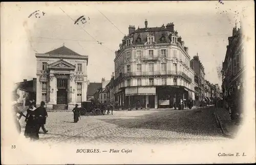 Ak Bourges Cher, Place Cujas