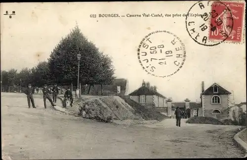 Ak Bourges Cher, Caserne Viel Castel