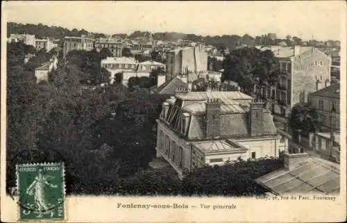 Ak Fontenay sous Bois Val de Marne, Vue generale