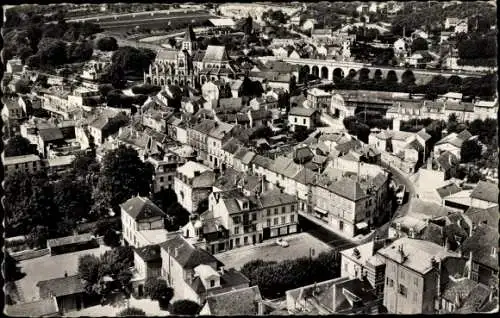 Ak Triel sur Seine Yvelines, L'Église et le Centre