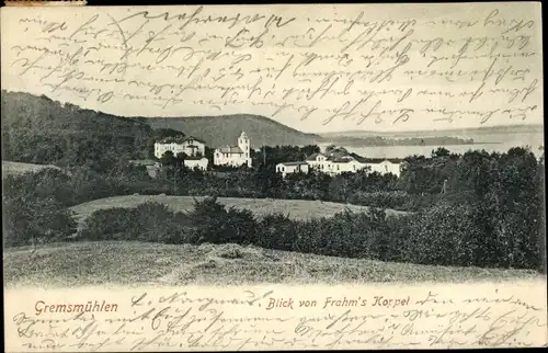 Ak Gremsmühlen Malente in Ostholstein, Blick von Frahm's Koppel