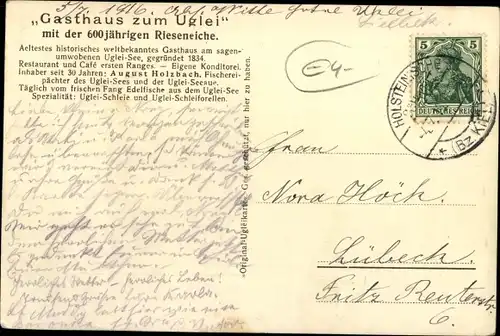 Ak Eutin in Ostholstein, Am Ukleisee