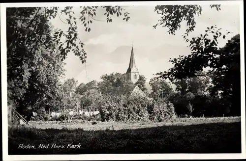 Ak Roden Drenthe Niederlande, Ned. Herv. Kerk