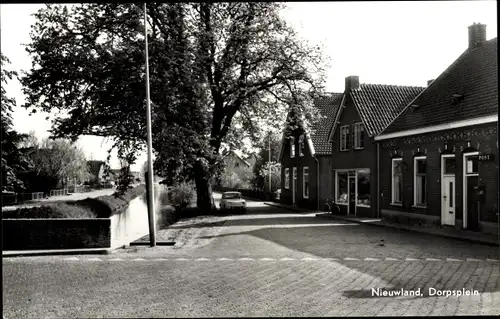 Ak Nieuwland Vijfheerenlanden Südholland, Dorpsplein