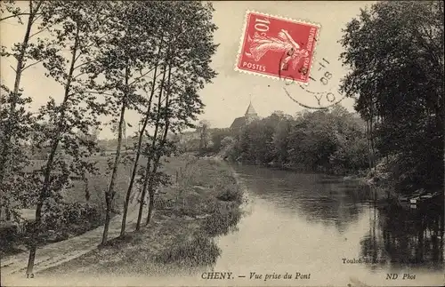 Ak Cheny Yonne, Vue prise du Pont