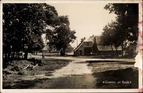 Ak Rolde Drenthe Niederlande, Dorfpartie, Bauernhof