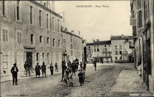 Ak Mirecourt Lothringen Vosges, Place Thiers