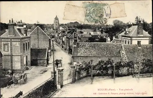 Ak Rugles Eure, Vue Générale