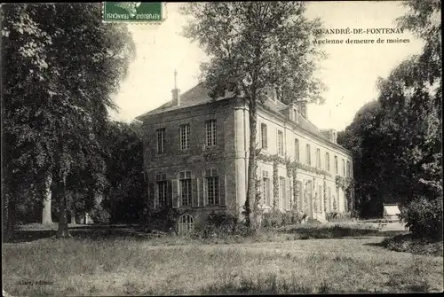 Ak Saint André de Fontenay Calvados, Ancienne demeure de moines