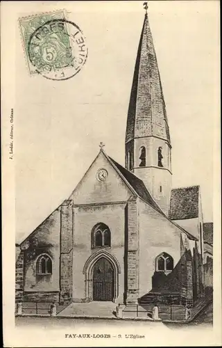 Ak Fay aux Loges Loiret, l´Église