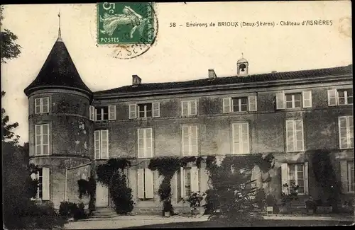 Ak Brioux Deux Sèvres, Château d´Asnières