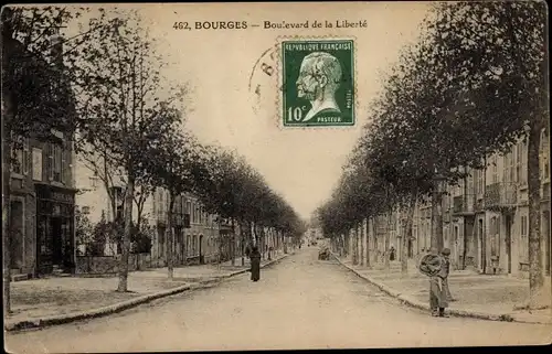 Ak Bourges Cher, Boulevard de la Liberté