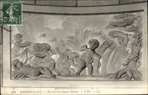 Ak Rambouillet Yvelines, Pavillon des Quatre Saisons, L'Été