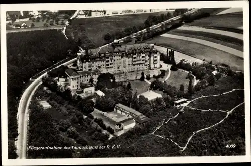 Ak Königstein im Taunus, Taunusheim der RKV, Fliegeraufnahme